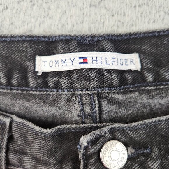 Tommy Hilfiger Jeans Women's 12 Relaxed Fit Black Denim Classic 90s Y2K Vintage - Picture 8 of 10